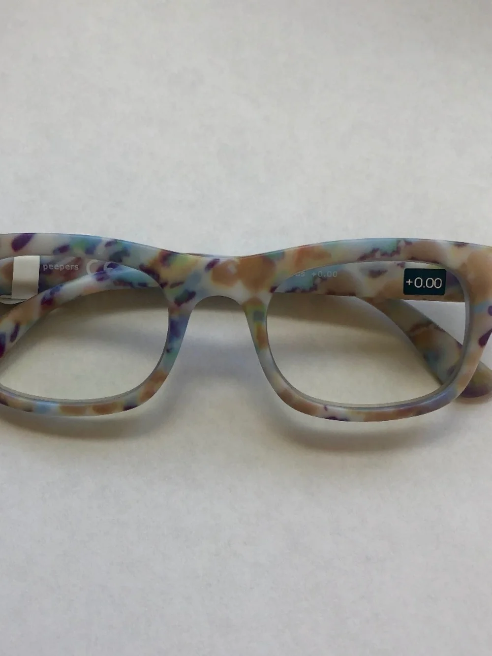 New Pastel Marble Peepers Blue Light Filter Glasses +0.00